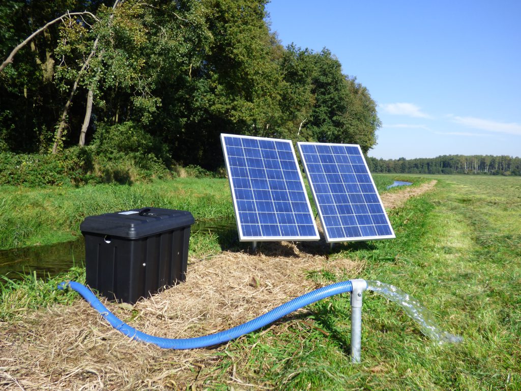 Plas Dras systeem op zonne-energie